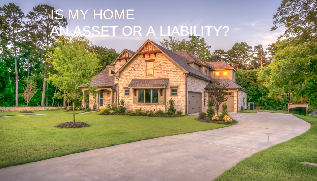 Brown home in lit driveway